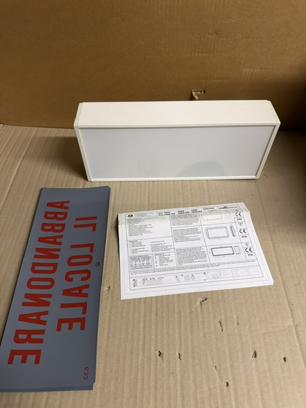 CSA Cooper 1555-CSA pannello luminoso LED 12/24Vdc allarme incendio evacuazione0