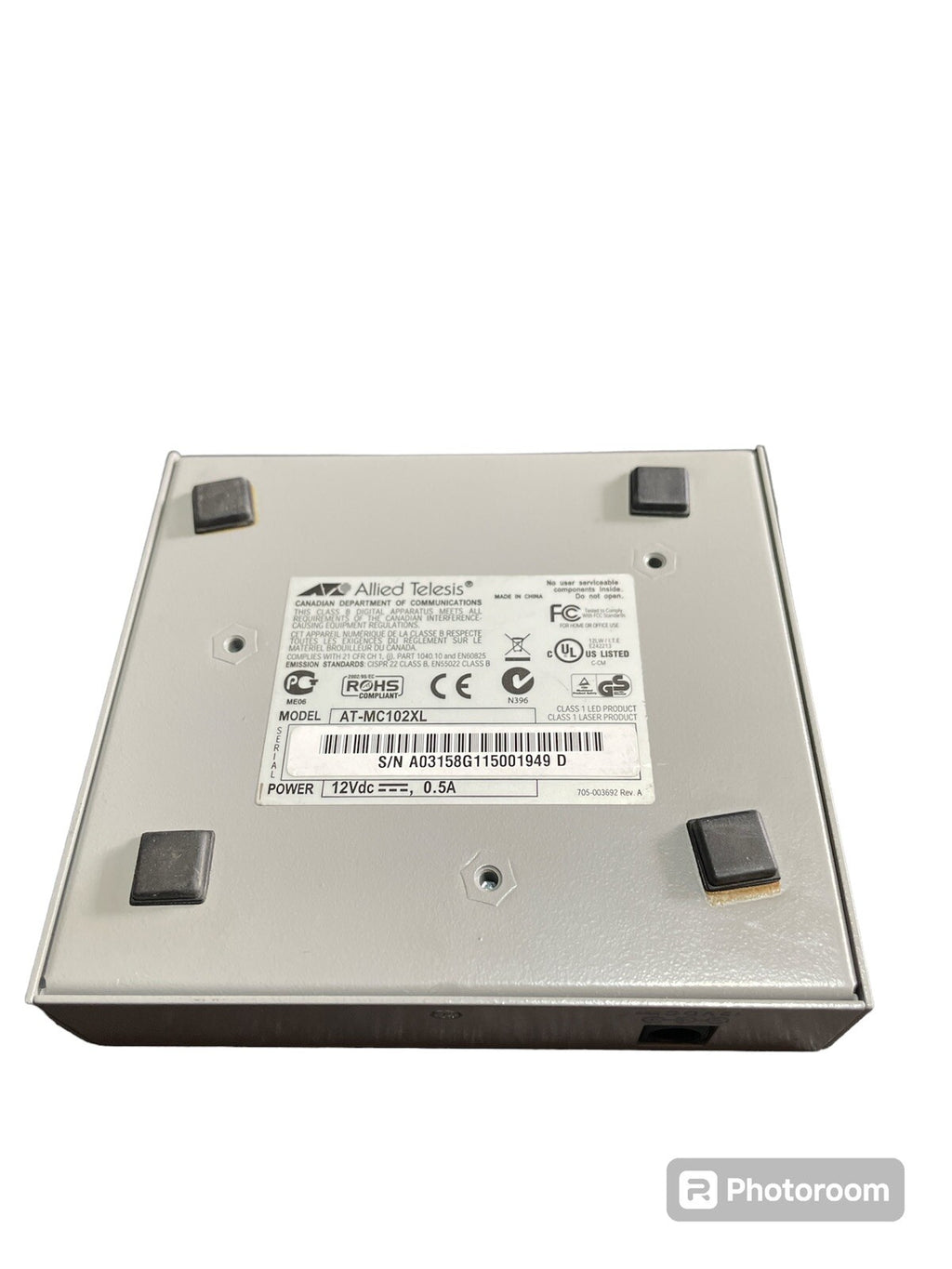 Allied Telesyn AT-MC102XL Media Converter Fast Ethernet 100Base-FX TX1