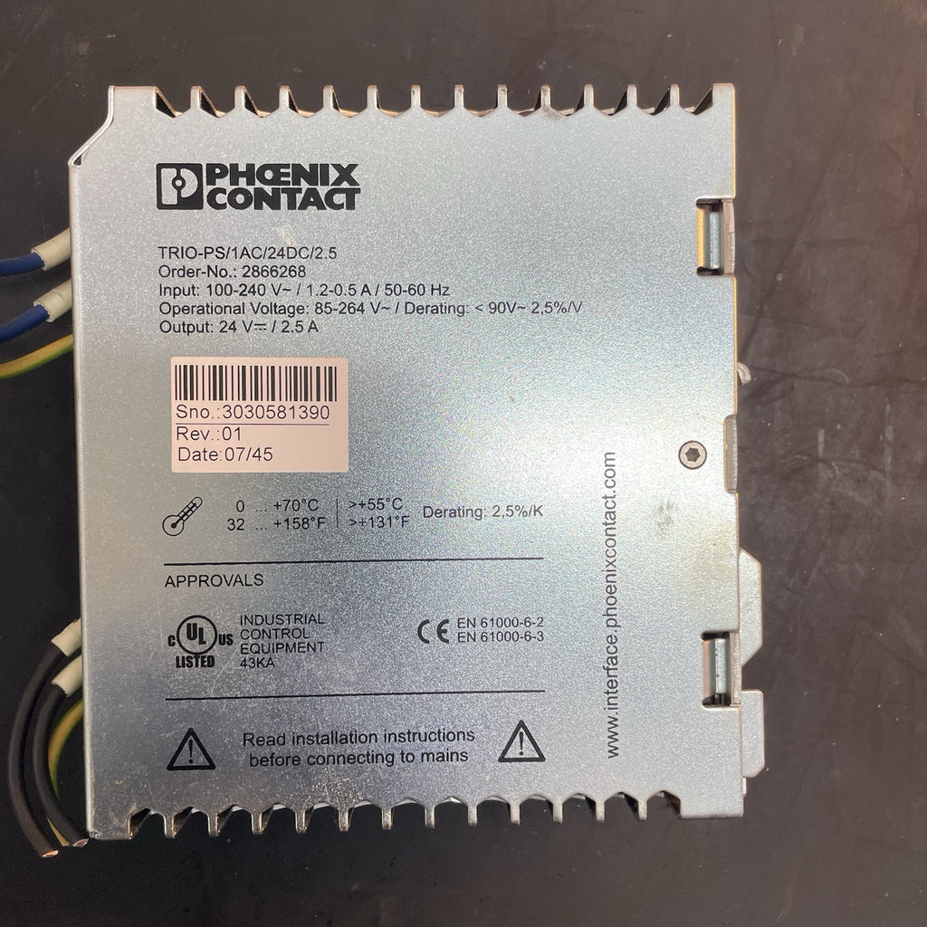 Phoenix Contact TRIO-PS/1AC/24DC/2.5 2866268 Alimentatore 24V 2,5A1