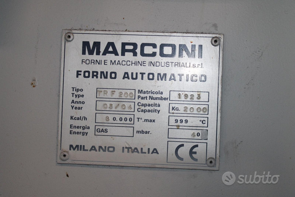 Forno di mantenimento Marconi TRF200