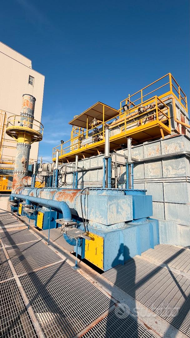 Impianto aspirazione industriale con post combustore